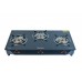 Hindblaze Crown 3B Bk, Heavy Brass Burner With Spill Tray Stainless Steel, Glass Manual Gas Stove