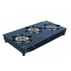 Hindblaze Crown 3B Bk, Heavy Brass Burner With Spill Tray Stainless Steel, Glass Manual Gas Stove