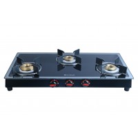 Hindblaze Glory 3B Bk, Heavy Bass Burner With Super Heavy Pen Support Stainless Steel, Glass Manual Gas Stove