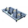 Hindblaze Soul 3B Bk, Heavy Brass Burner With Auto Ignition, S.S Spill Tray, Glass Manual Gas Hobtops