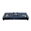 Hindblaze Super 3B Bk, Heavy Brass Burner With Spill Tray Stainless Steel, Glass Manual Gas Stove
